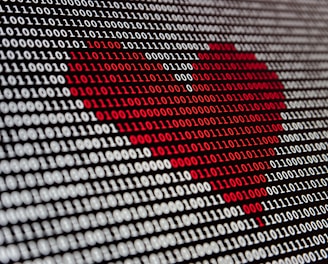 a heart is shown on a computer screen