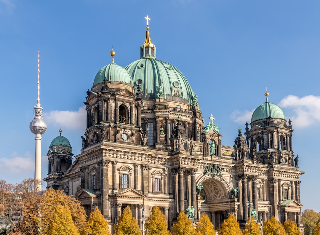 brown and blue cathedral, Berliner Dom