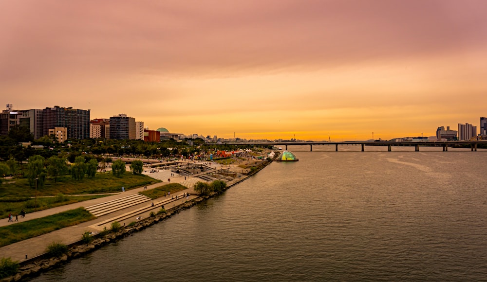 high-rise buildings beside river