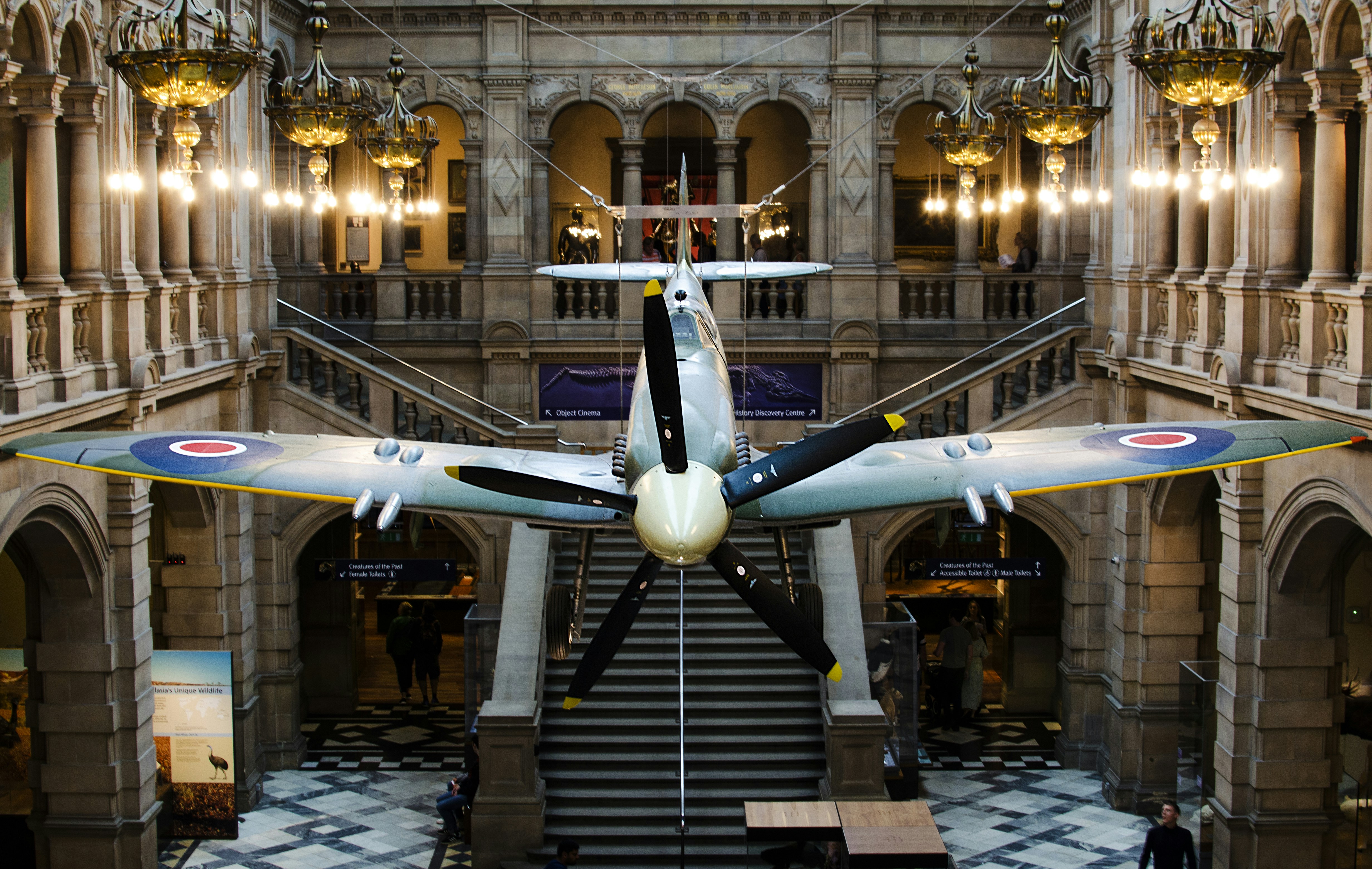 airplane inside building