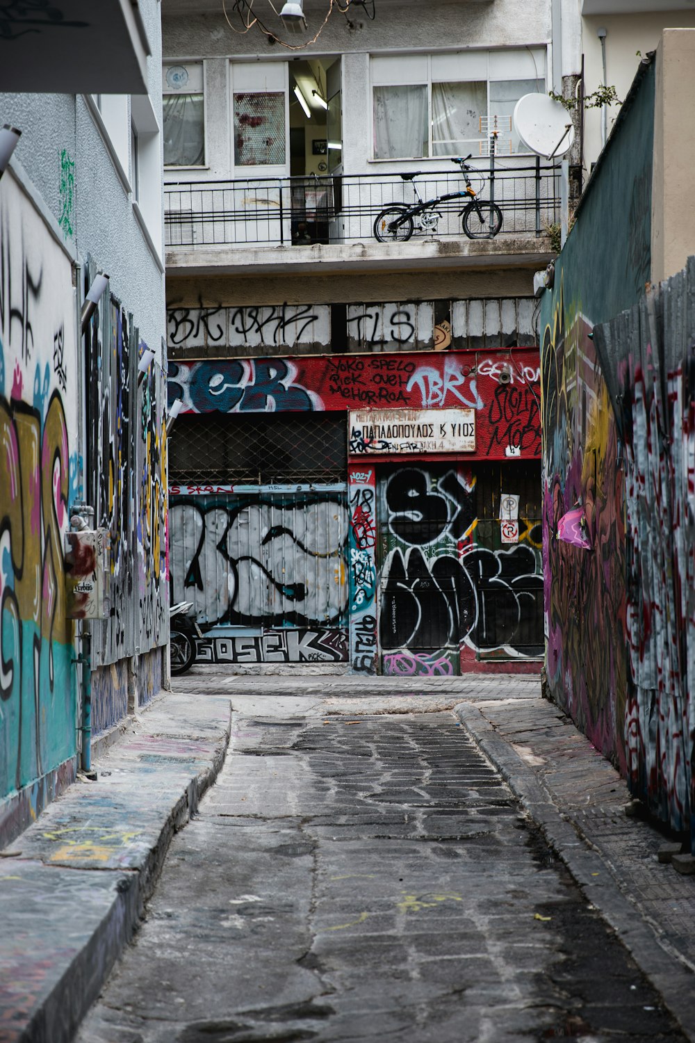 wall with painting during daytime photo