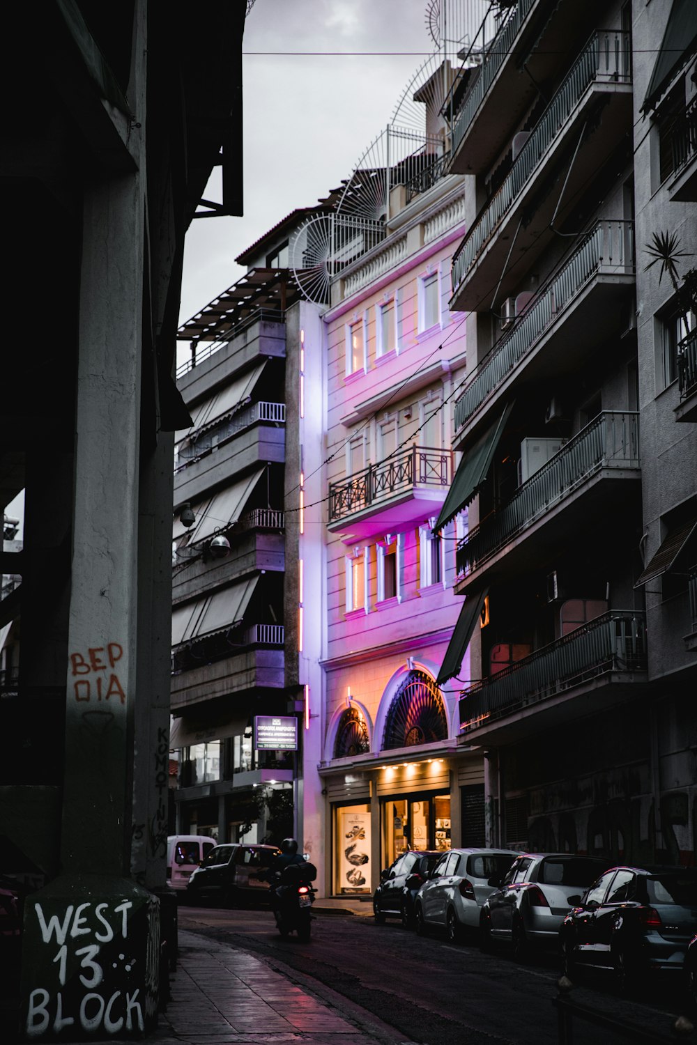 pink building