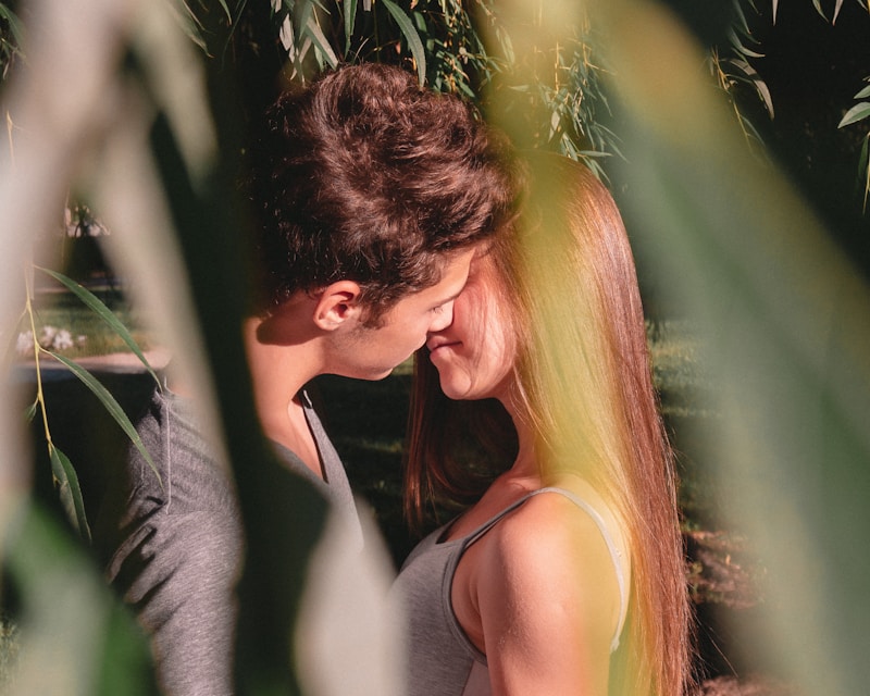 Instante antes del beso