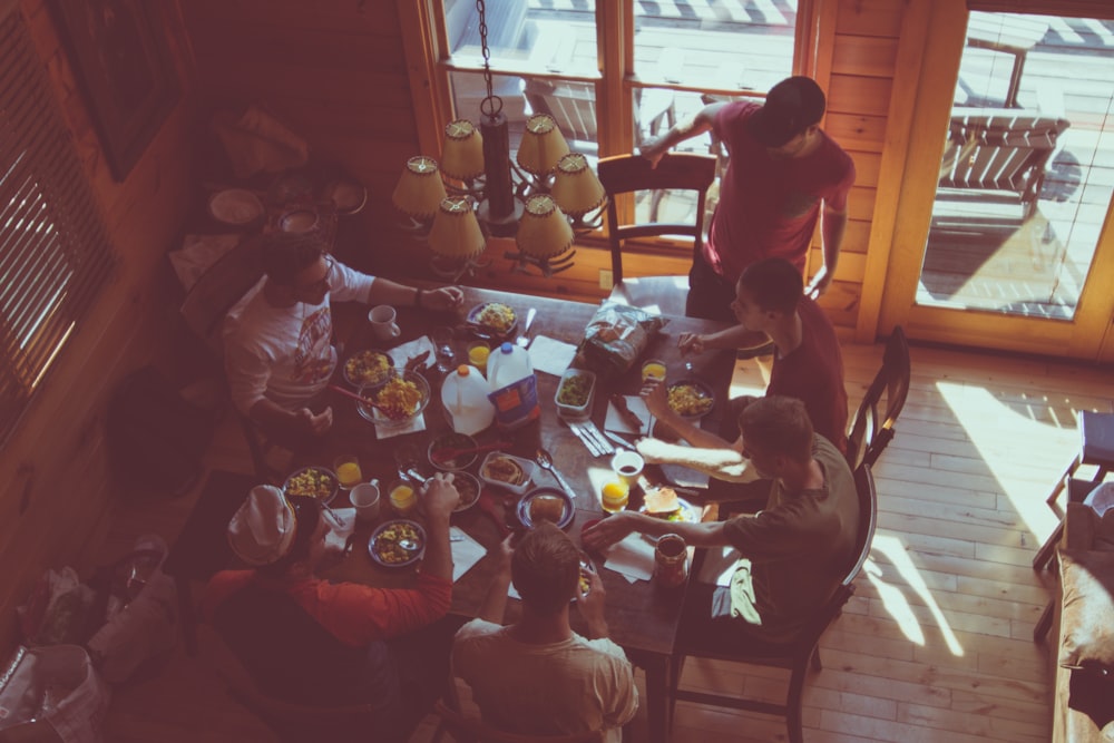 people around table