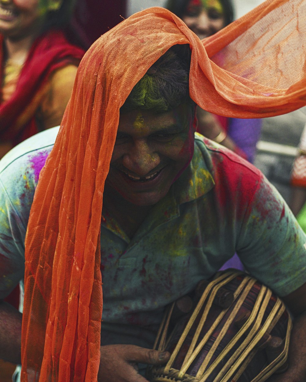 man playing drum instrument