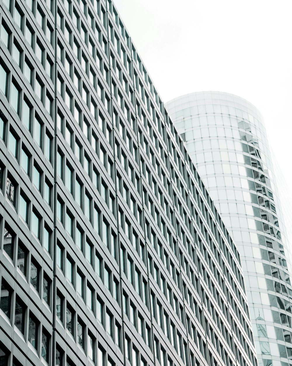 low angle photography of buildings