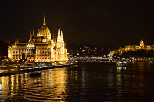 brown castle near ocean in Hungarian Parliament Building Hungary