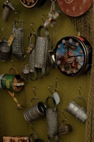 A collection of eco-friendly decor items made from recycled materials.