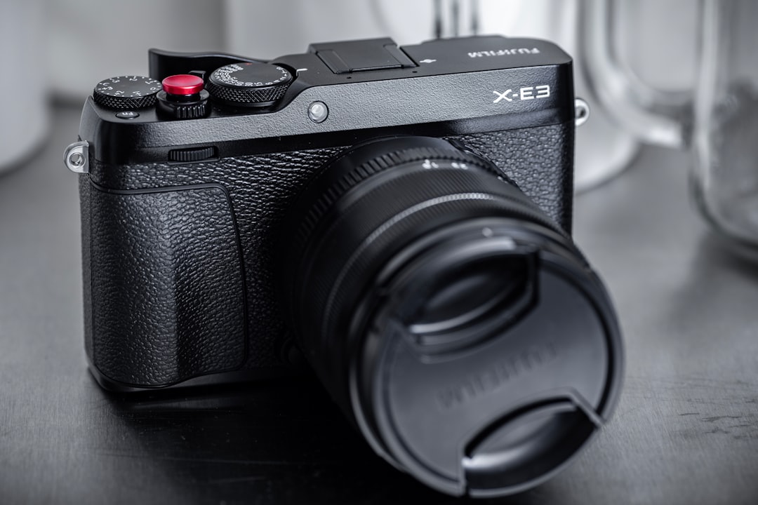 black Fujifilm X-E3 camera