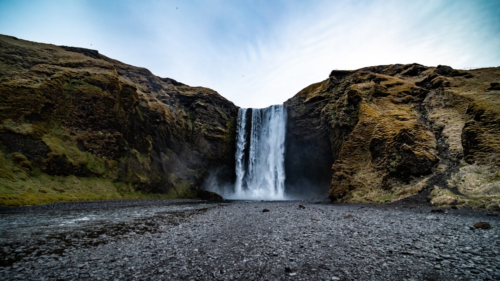 Skogafoss in Iceland during daytime