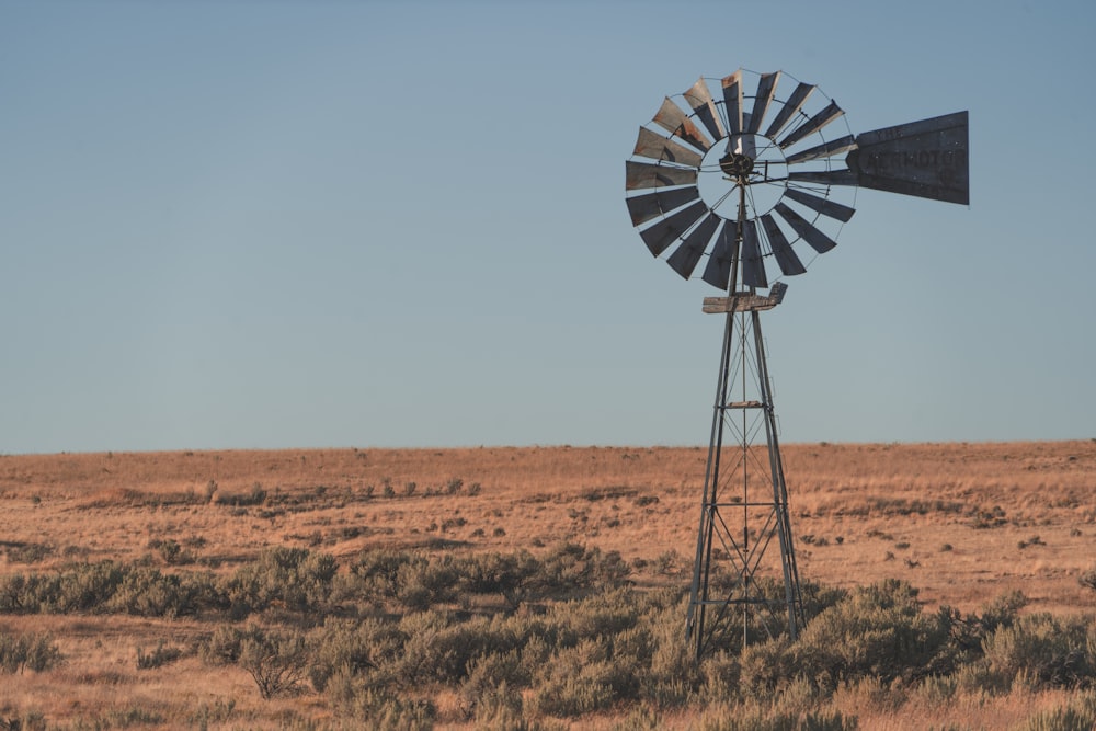 wind turbine in dessert