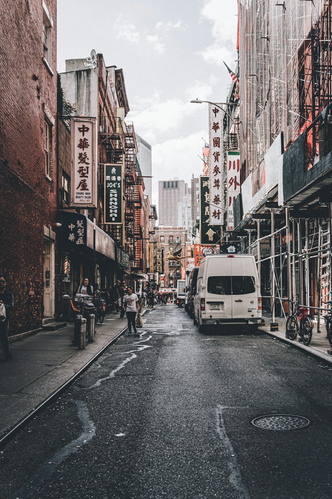 people walking on sidewalk