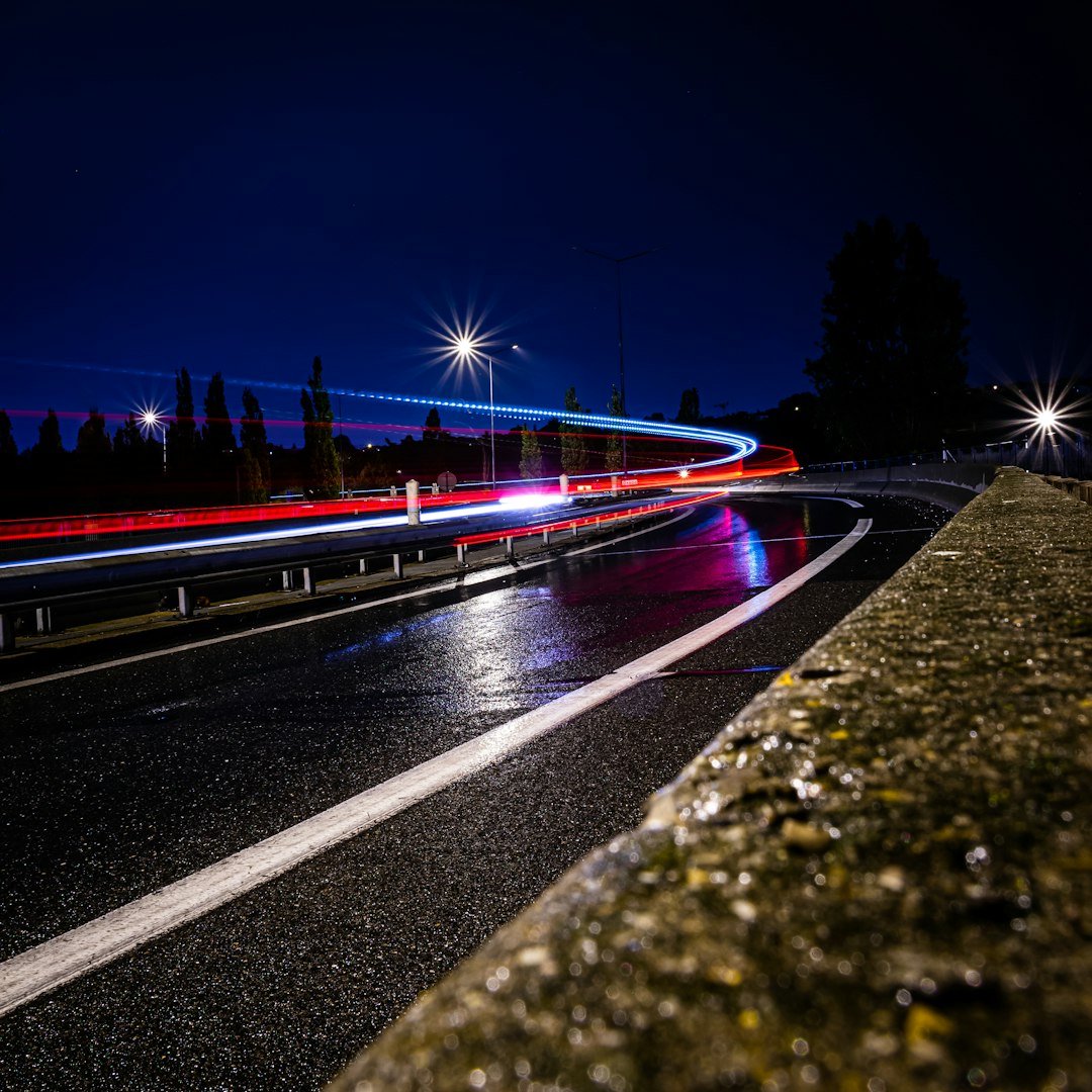 timelapse photography of road during daytime