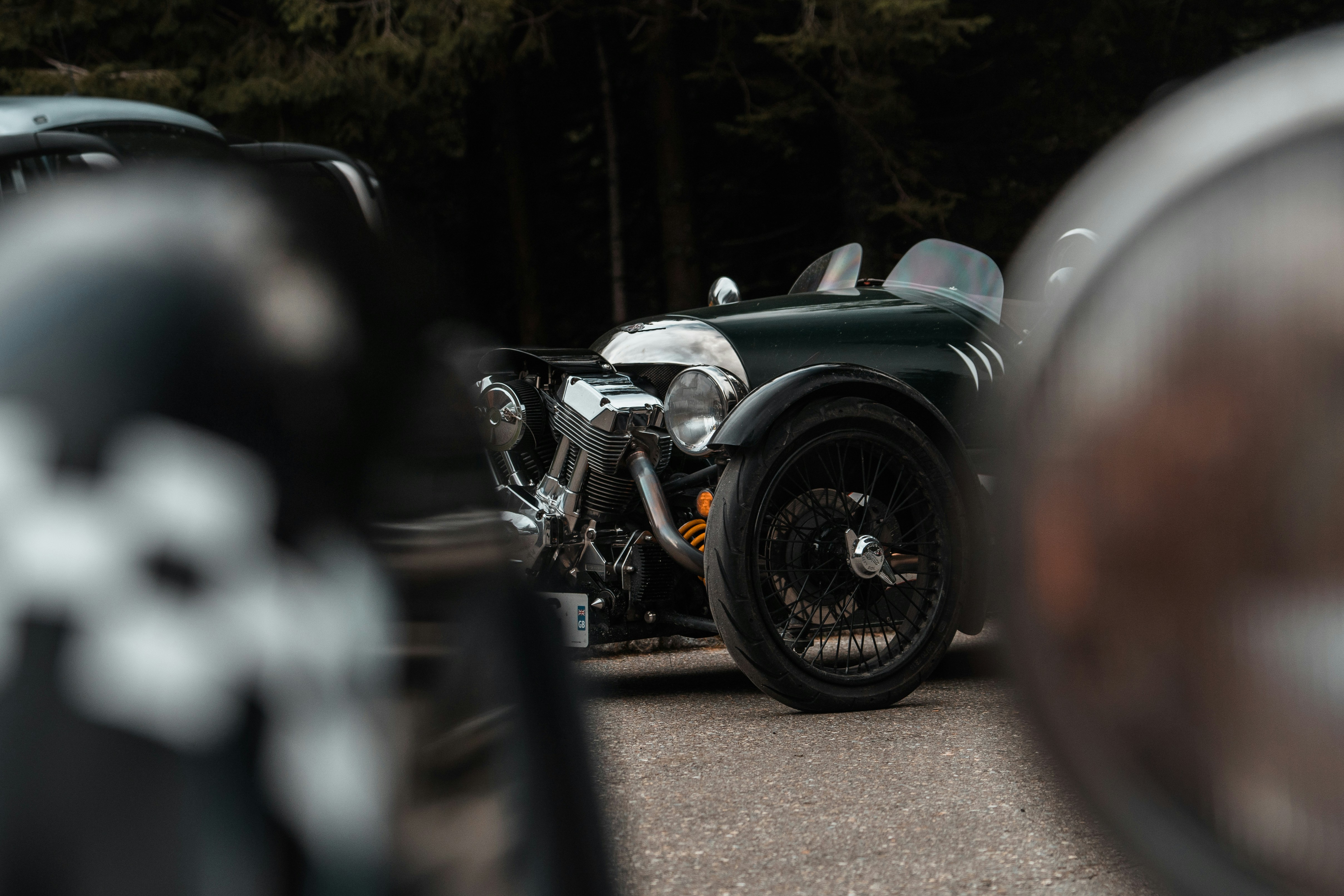classic black vehicle