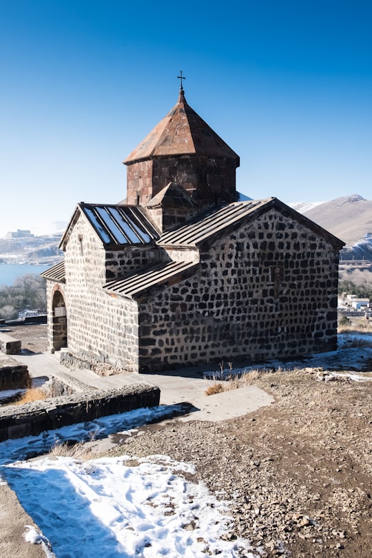 brown concretehouse in Sevanavank Armenia