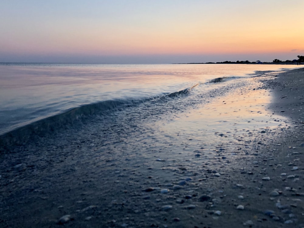 seashore across horizon