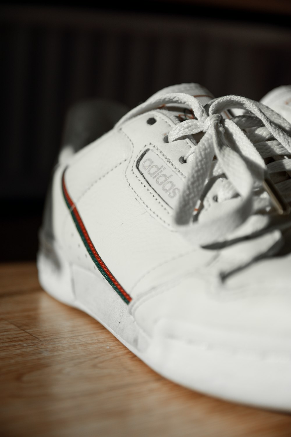 white Adidas low-top sneaker