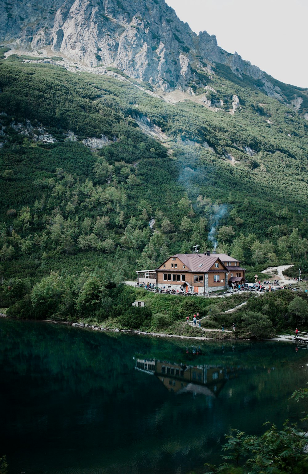 house near lake