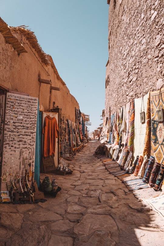 pathway between houses in Aït Ben Haddou Morocco