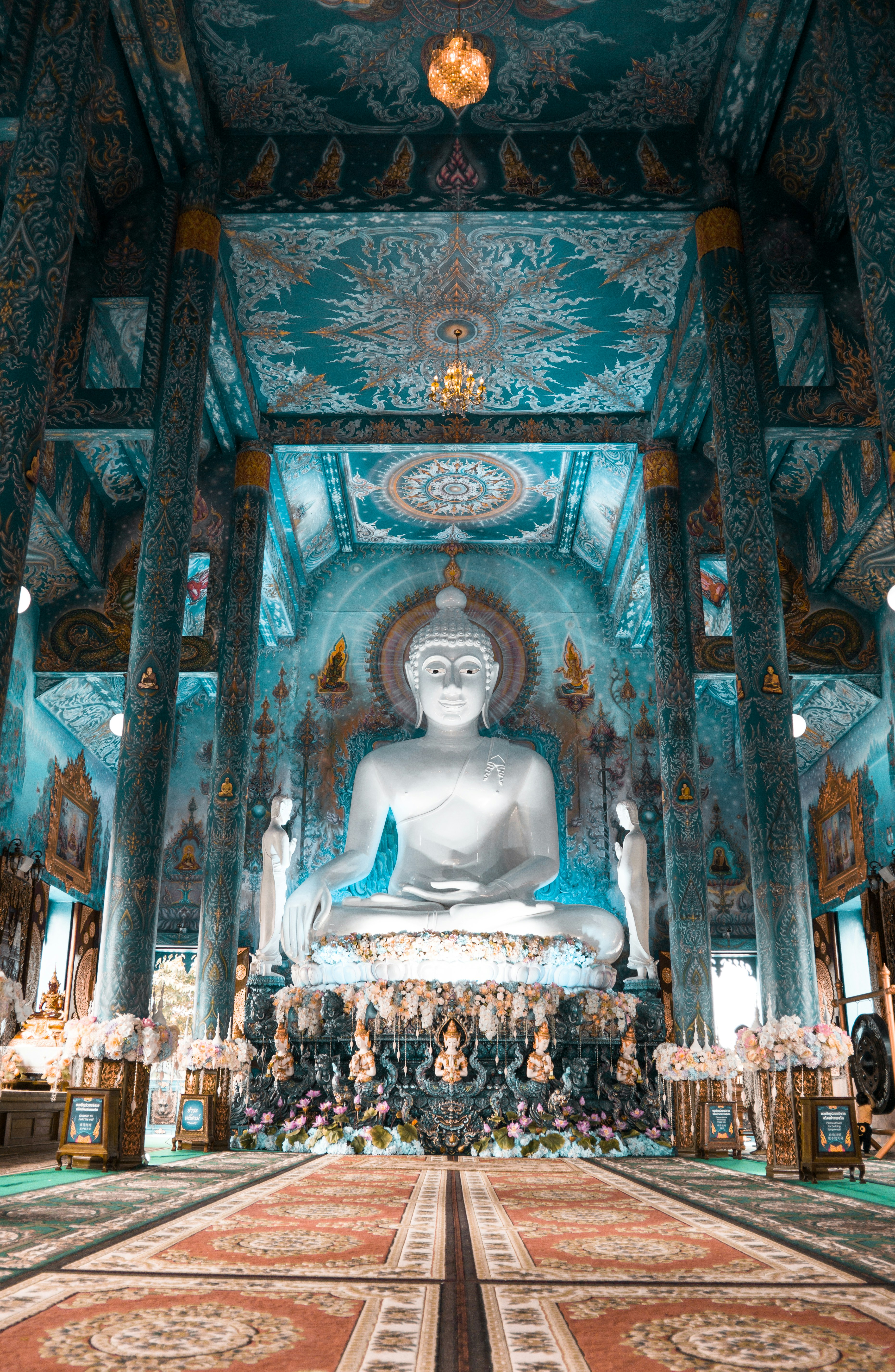 Wat Rong Seur Ten in Chiang Rai Thailand, Asia