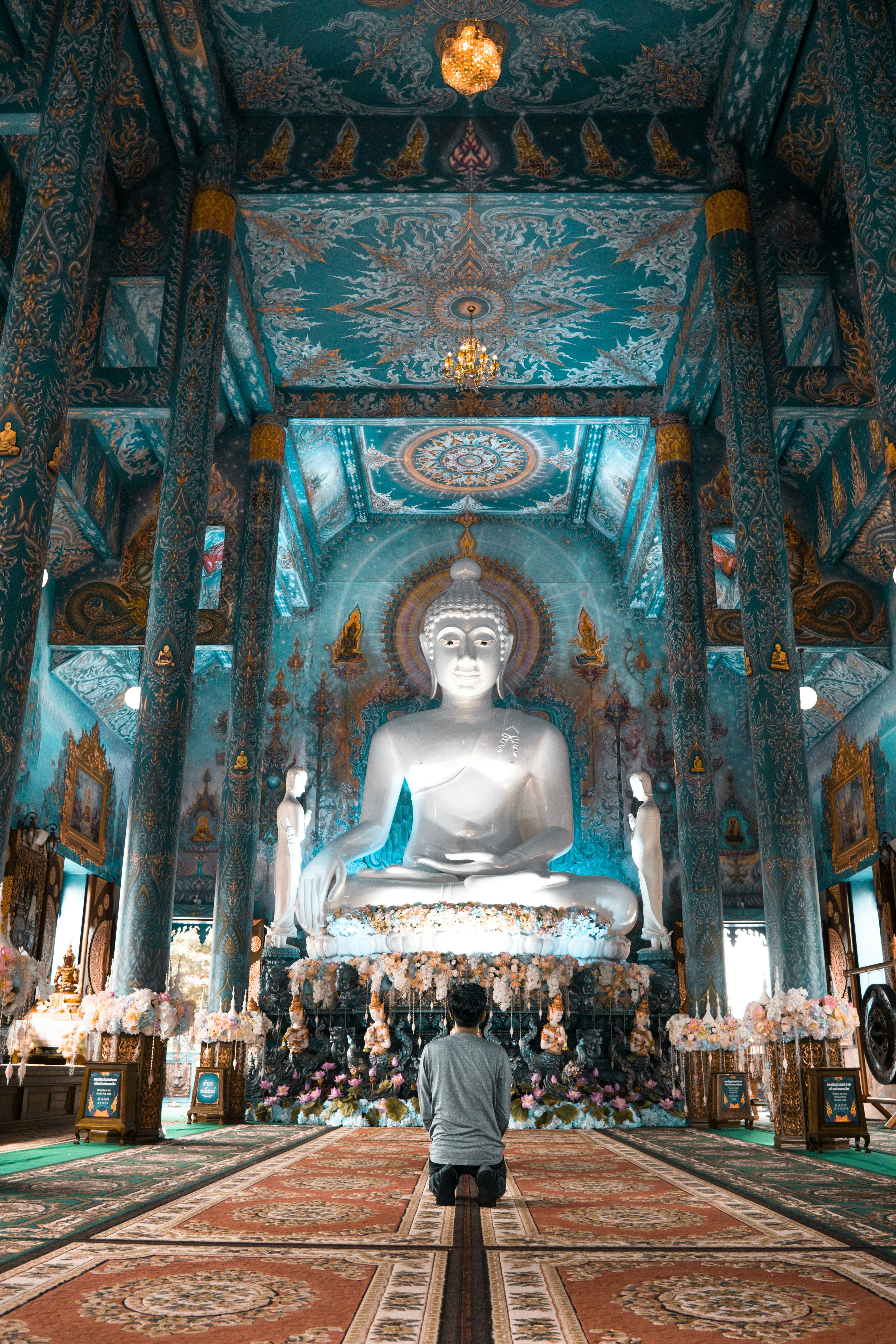 Wat Rong Seur Ten in Chiang Rai Thailand, Asia