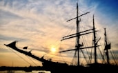 brown boat