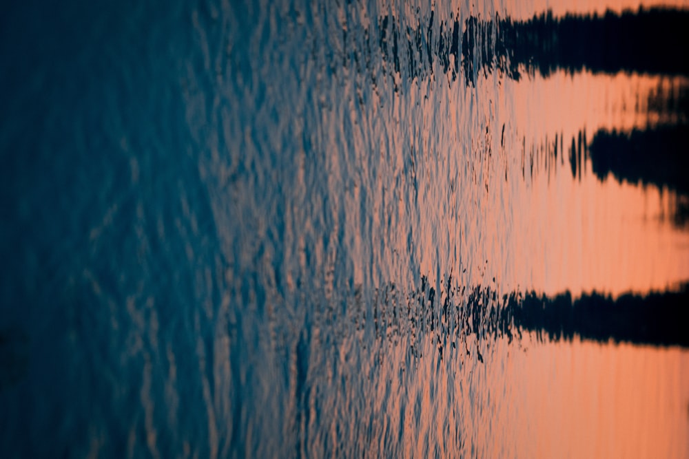 reflection of shadow on body of water