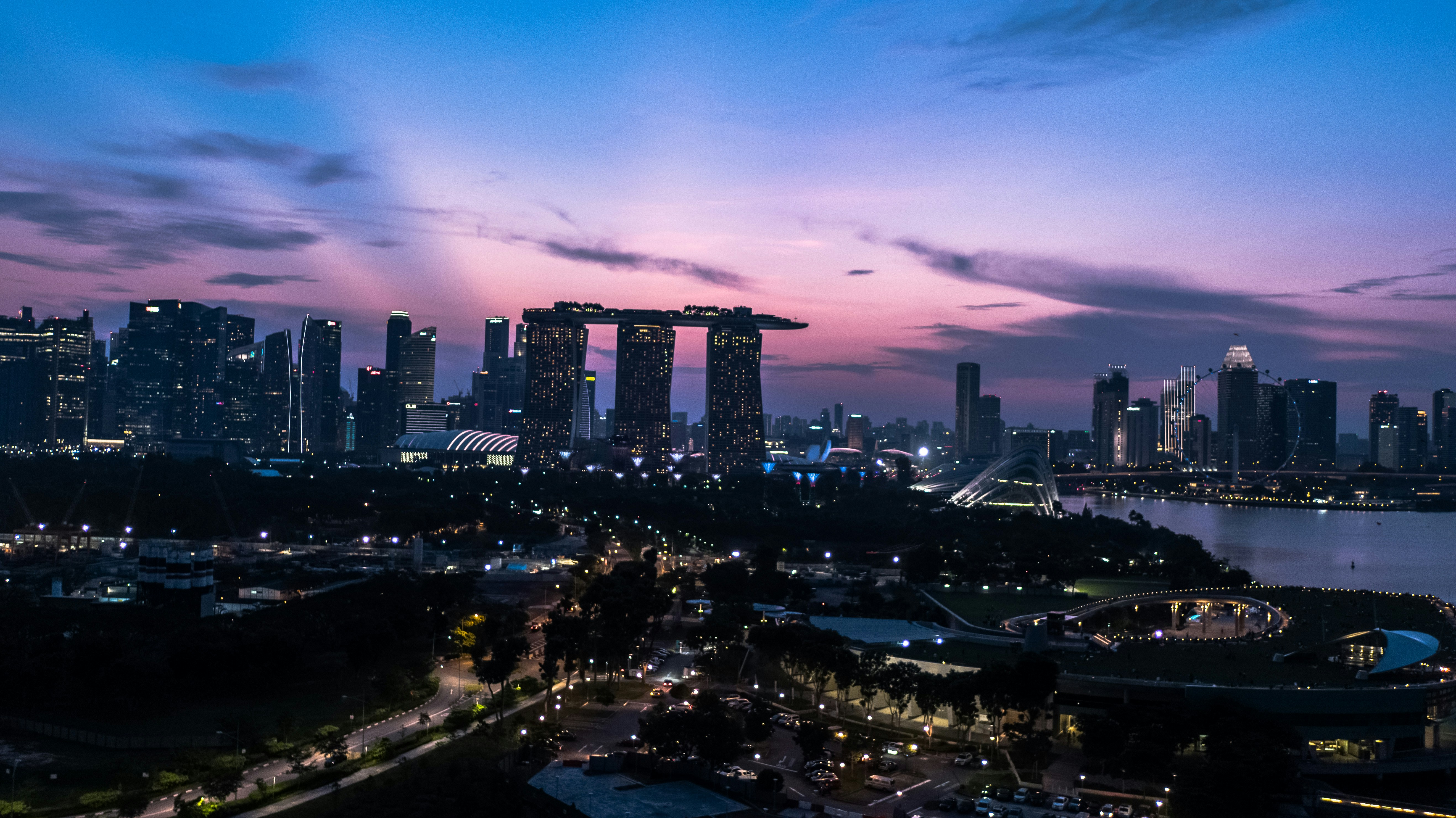 Sunset in Singapore