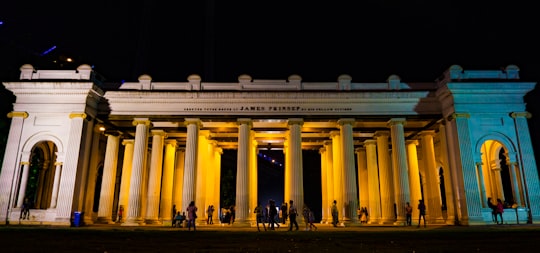 white concrete building with column in James Prinsep Ghat India