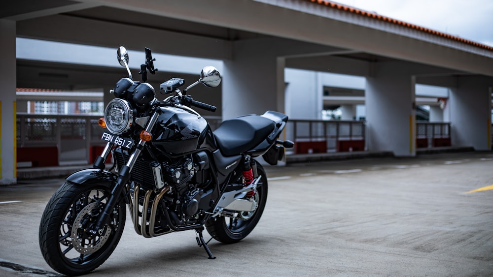 black and gray motorcycle