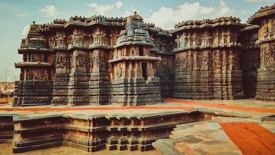 brown and gray concrete walls at daytime in Karnataka India