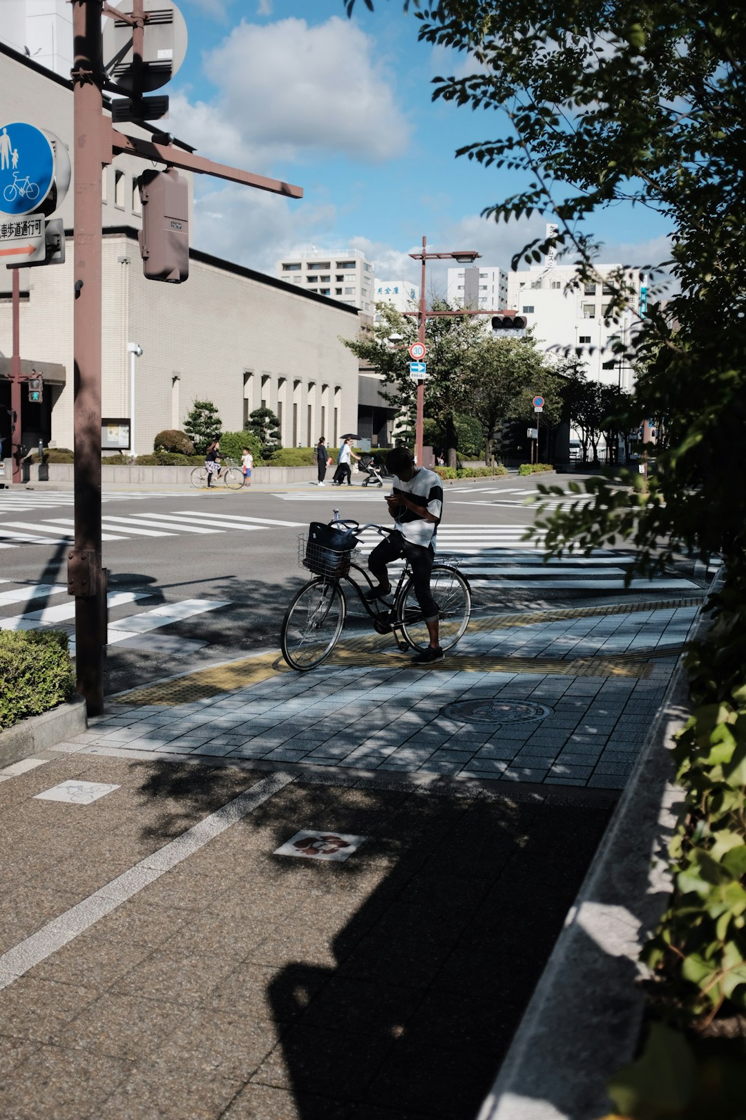 man riding bikw