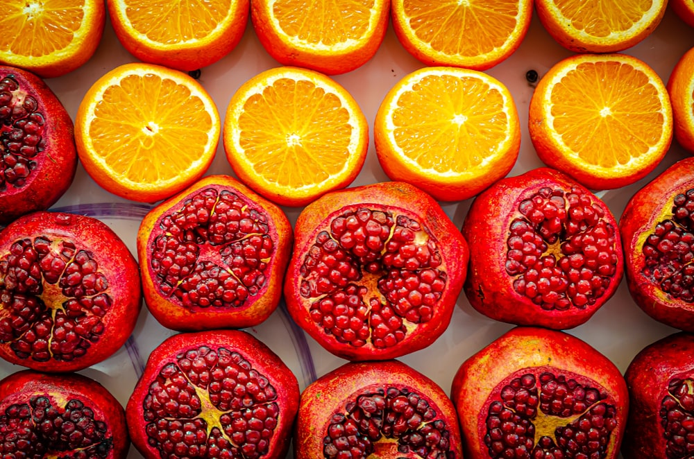 shallow focus photo of sliced orange fruits