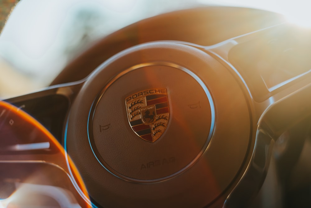 black Cadillac steering wheel