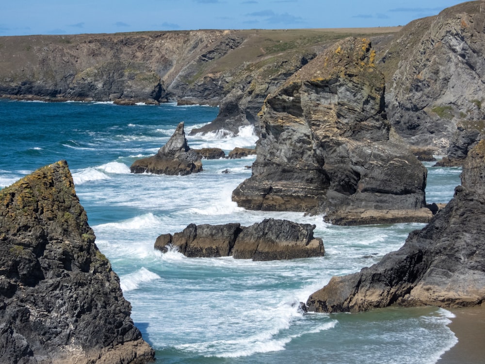 rocky shore during day