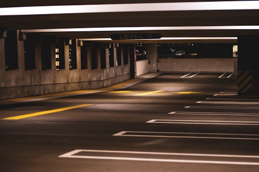 painted parking garage