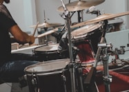 black drum set