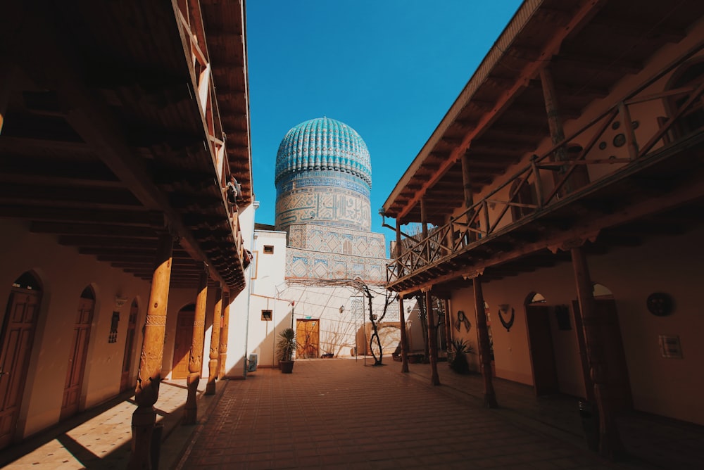 green and brown concrete dome building