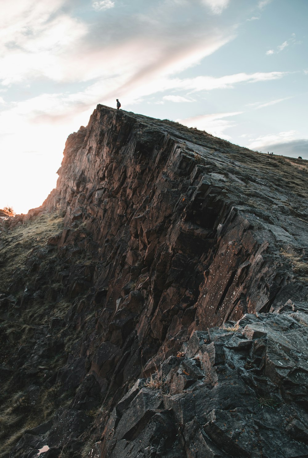 brown rock mountain