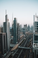 aerial photography of city