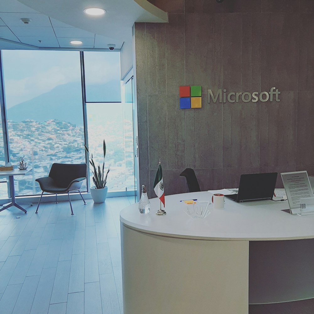 Letrero de pared de Microsoft