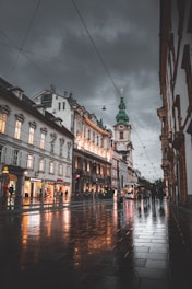lined concrete buildings