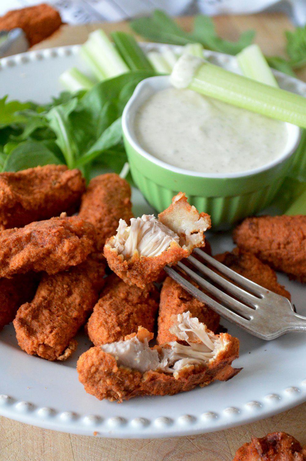 fried chicken on tray