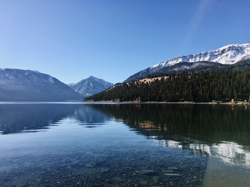 lake near mountains