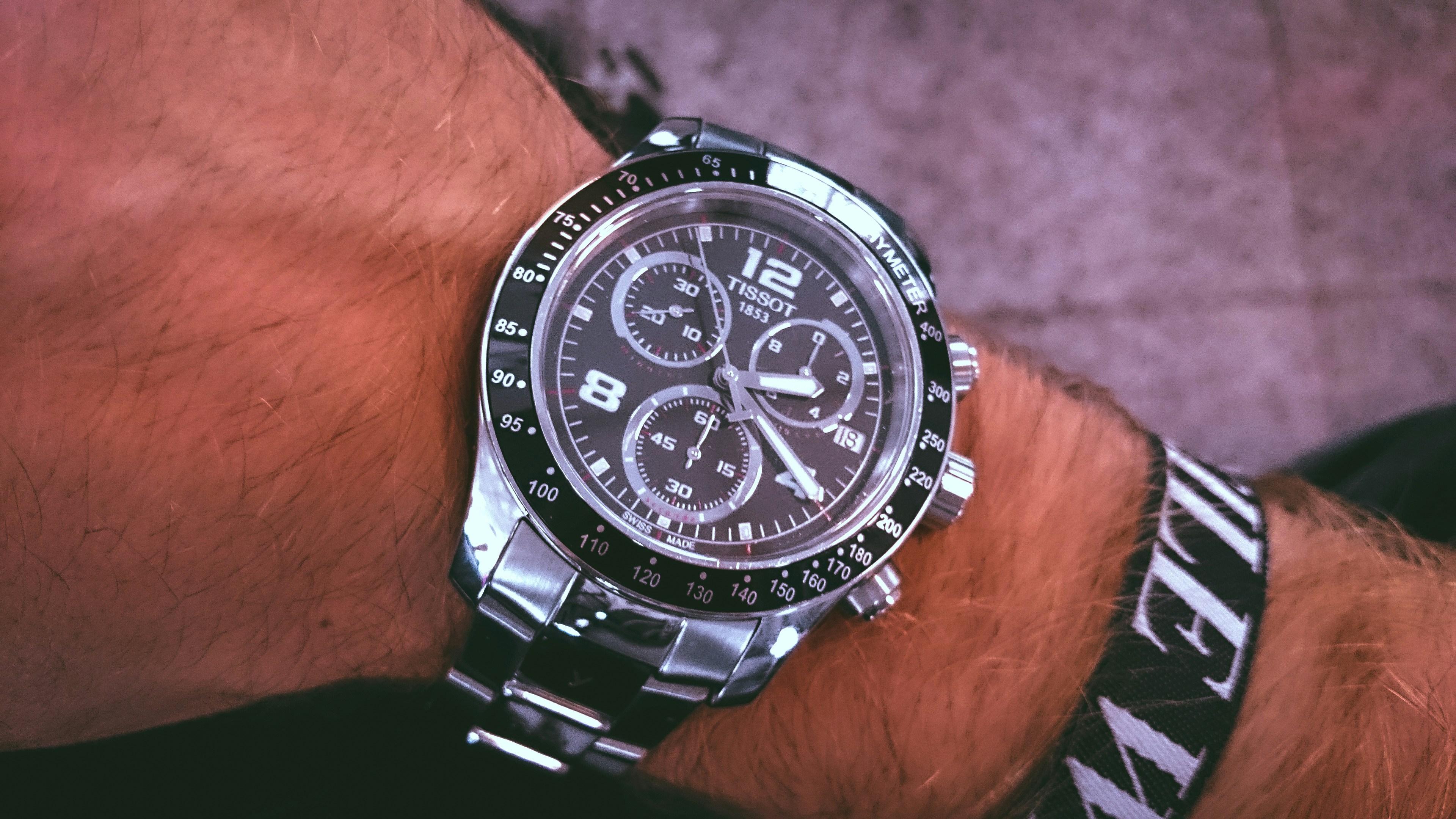 swiss watch black