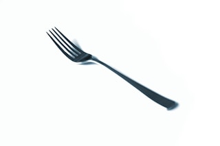gray dining fork