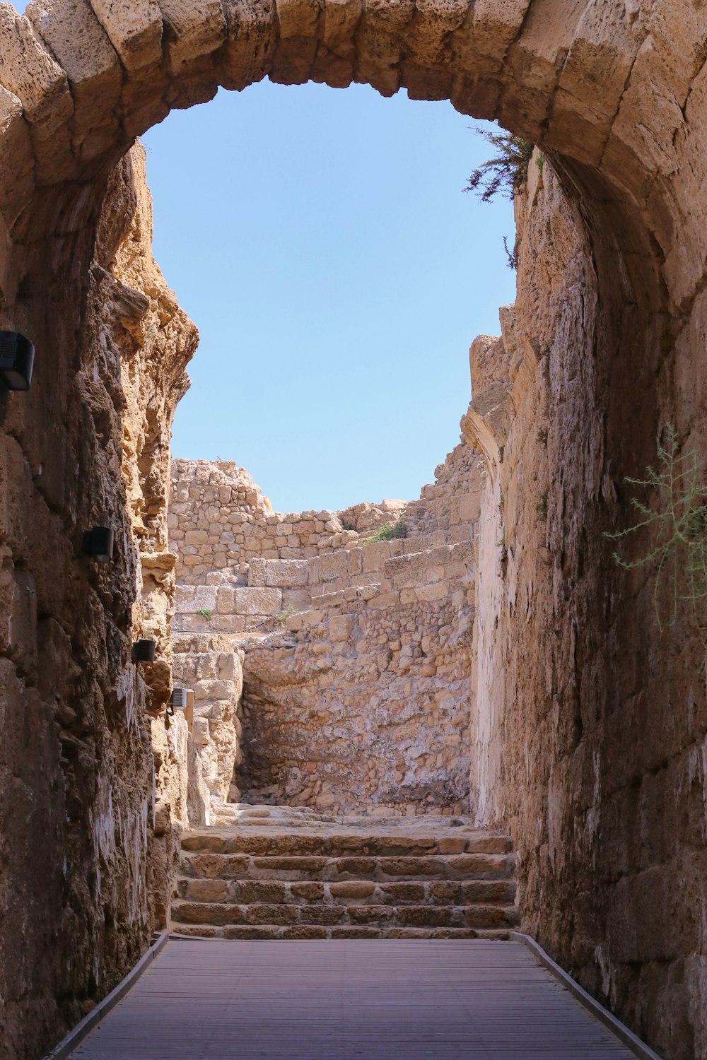 brown brick ruins during day