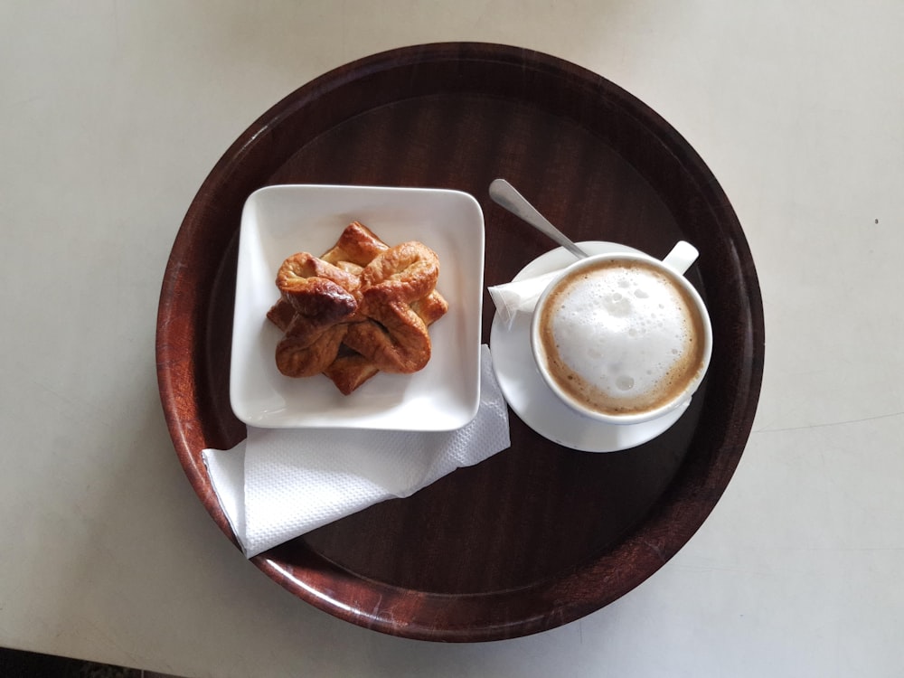 square white ceramic saucer