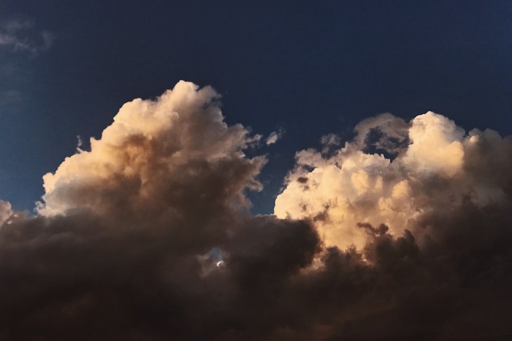 white clouds during day