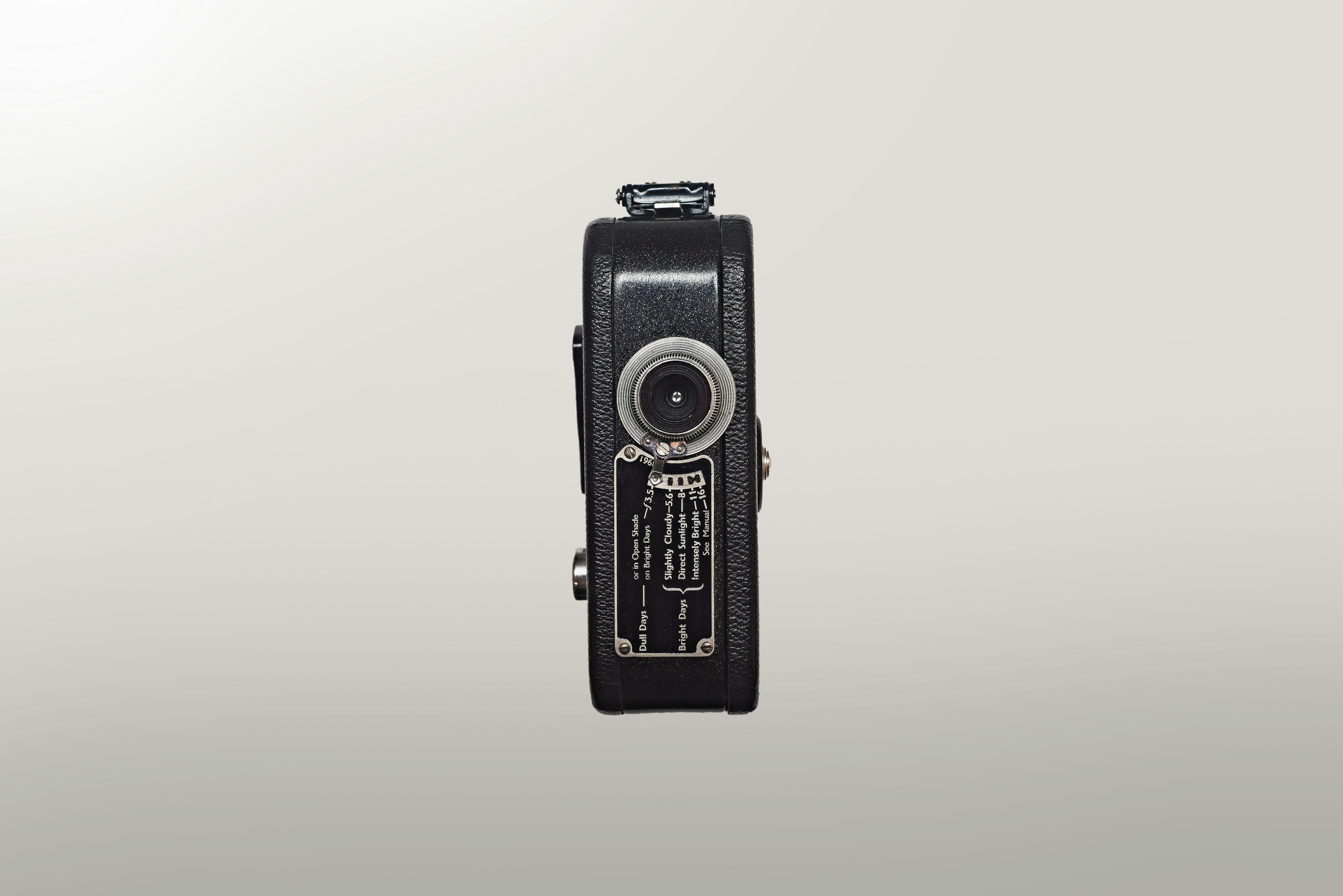 black and silver camera